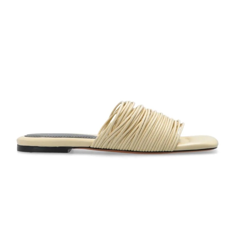Proenza Schouler Women's 'Rollo' Leather Slides  - Flat Sandals